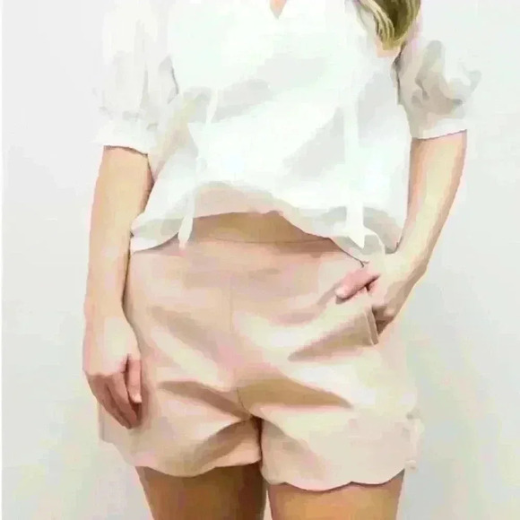 Bishop + Young Scalloped Edge Shorts In Divine Size Medium New Without Tags! - Picture 1 of 6